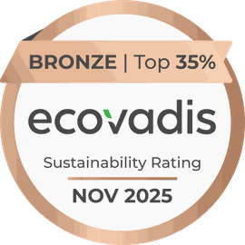 Médaille EcoVadis Bronze – Top 35 % – novembre 2025